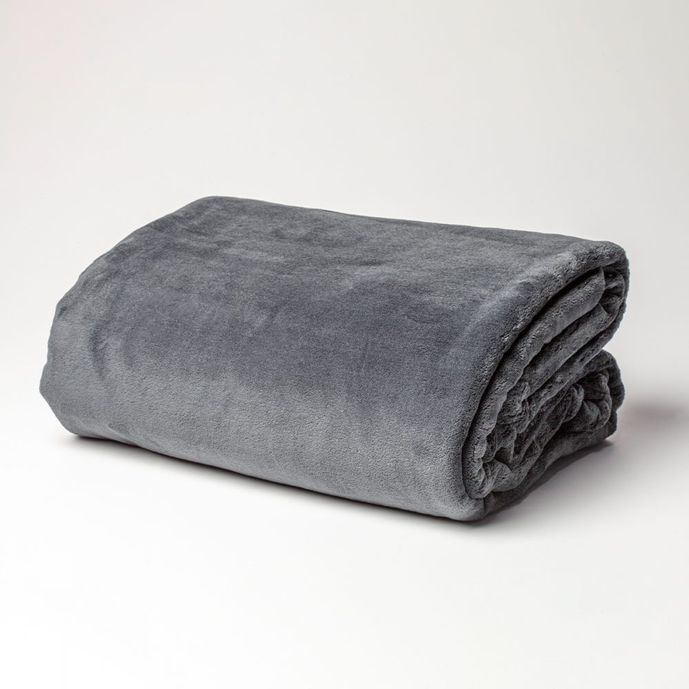 Dreamticket Coral Fleece Blanket - Pewter - Vendella NZ