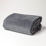 Image of Dreamticket Coral Fleece Blanket - Pewter