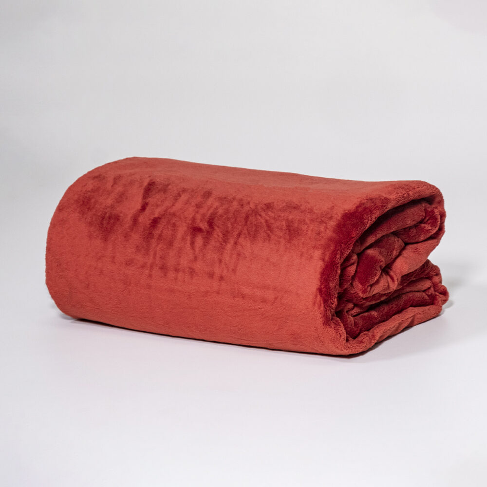 Image of Dreamticket Coral Fleece Blanket - Garnet
