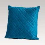 Image of DreamGreen Verve Velvet Quilted Cushion Cover Teal - Square