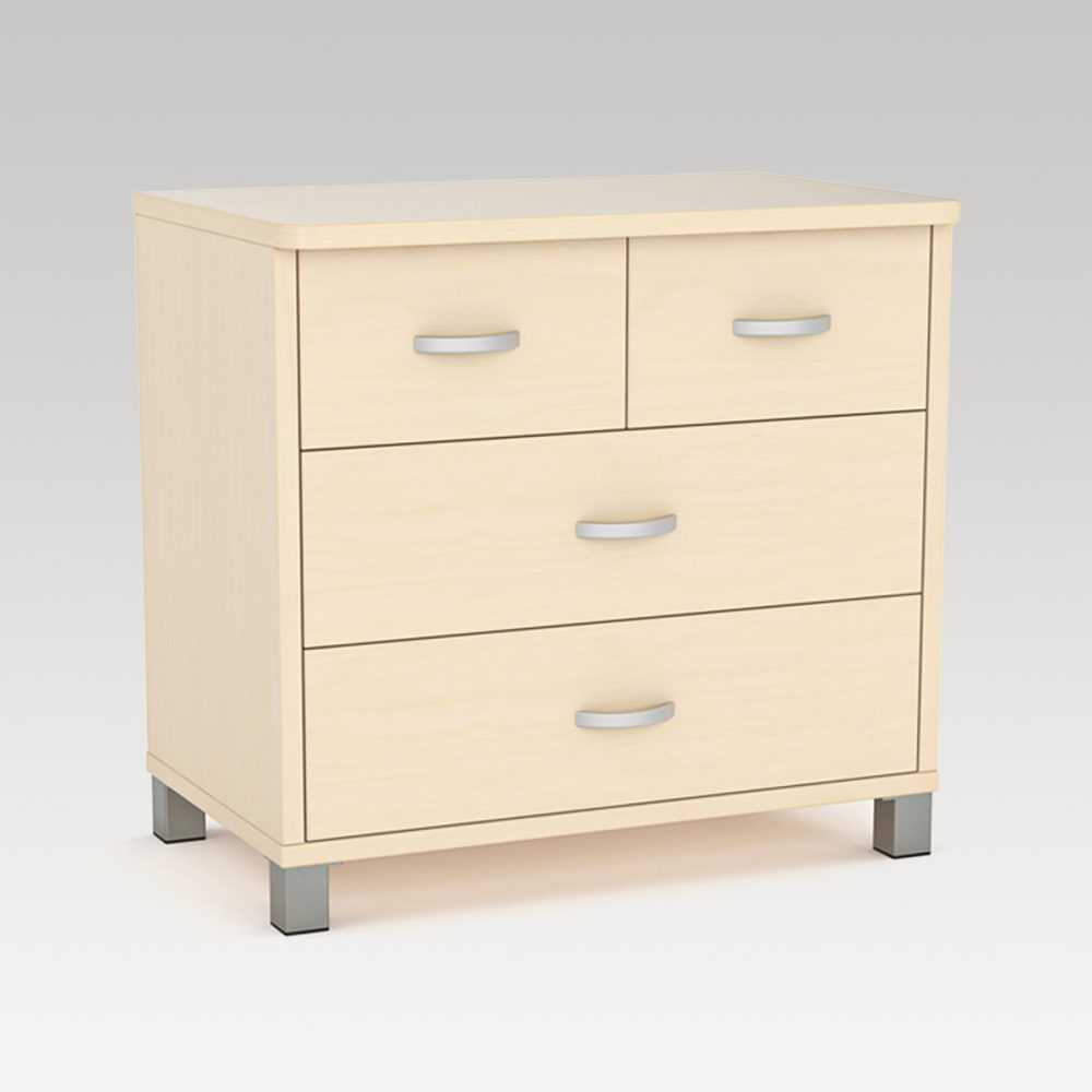 Image of Bristol 4 Drawer Cabinet - Nordic Maple