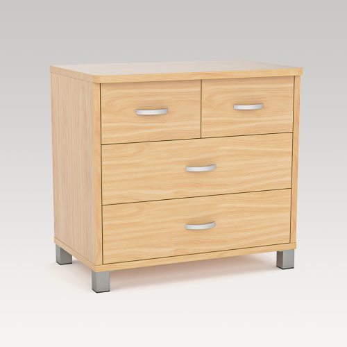 Bristol 4 Drawer Cabinet - Tawa