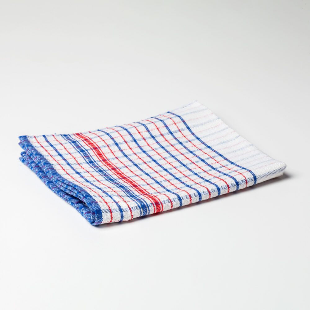 Image of Tea Towel #10 Large - Red/Blue