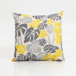 Image of Harris Cushion Cover Yellow Leaf - Square