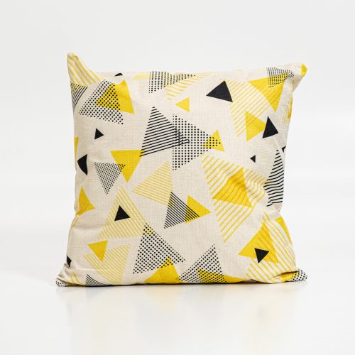 Harris Cushion Cover Yellow Triangles - Square