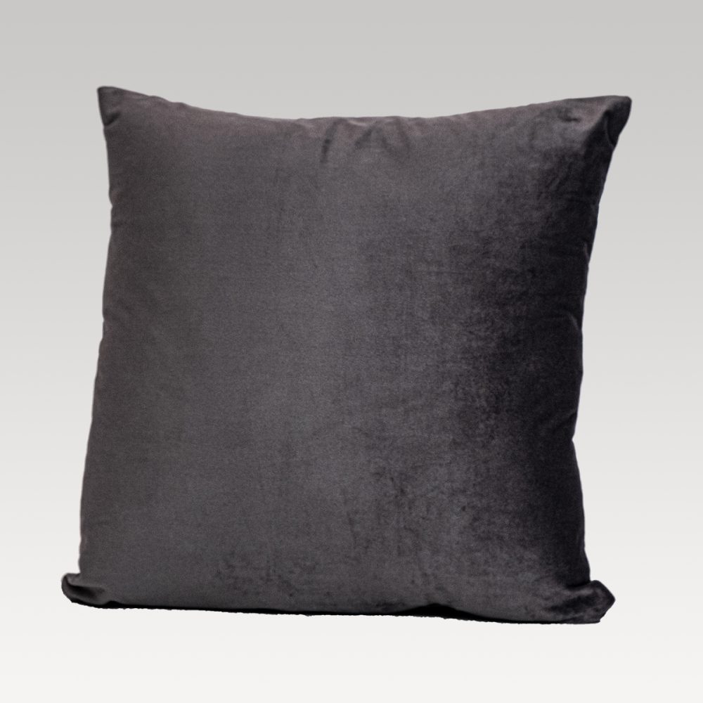 Image of DreamGreen Verve Velvet Cushion Cover Pewter - Square