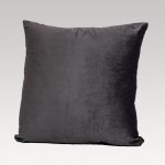 Image of DreamGreen Verve Velvet Cushion Cover Pewter - Square