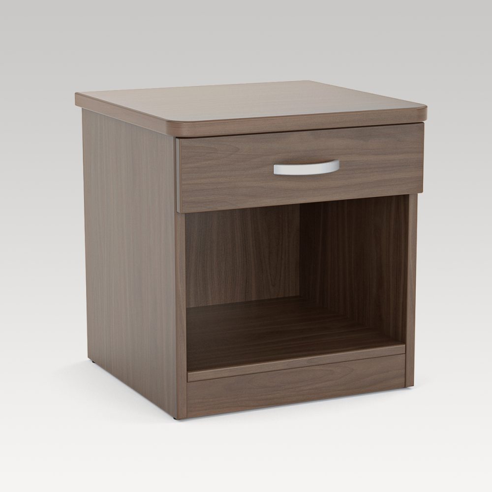 Image of Bristol Bedside Cabinet - Dark Oak