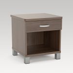 Image of Bristol Bedside Cabinet With Feet - Dark Oak