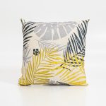 Image of Harris Cushion Cover Yellow Fern - Square