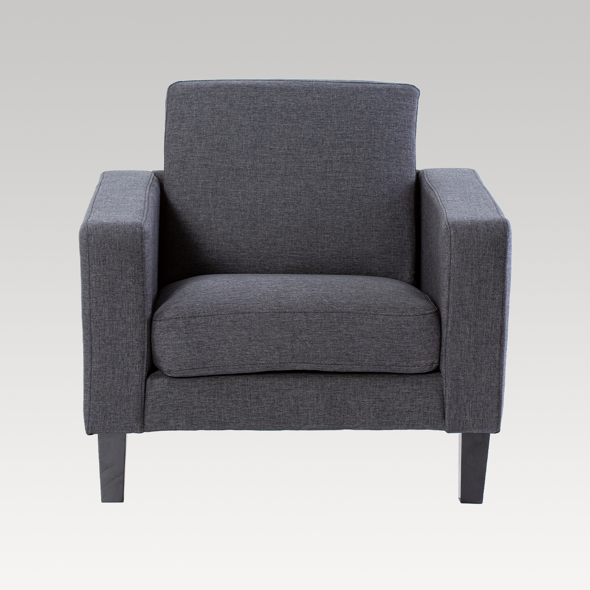 Image of Makers Fenix Fabric Single Seater Chair - Charcoal