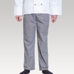 Image of Serve Chef Pants Black White Check