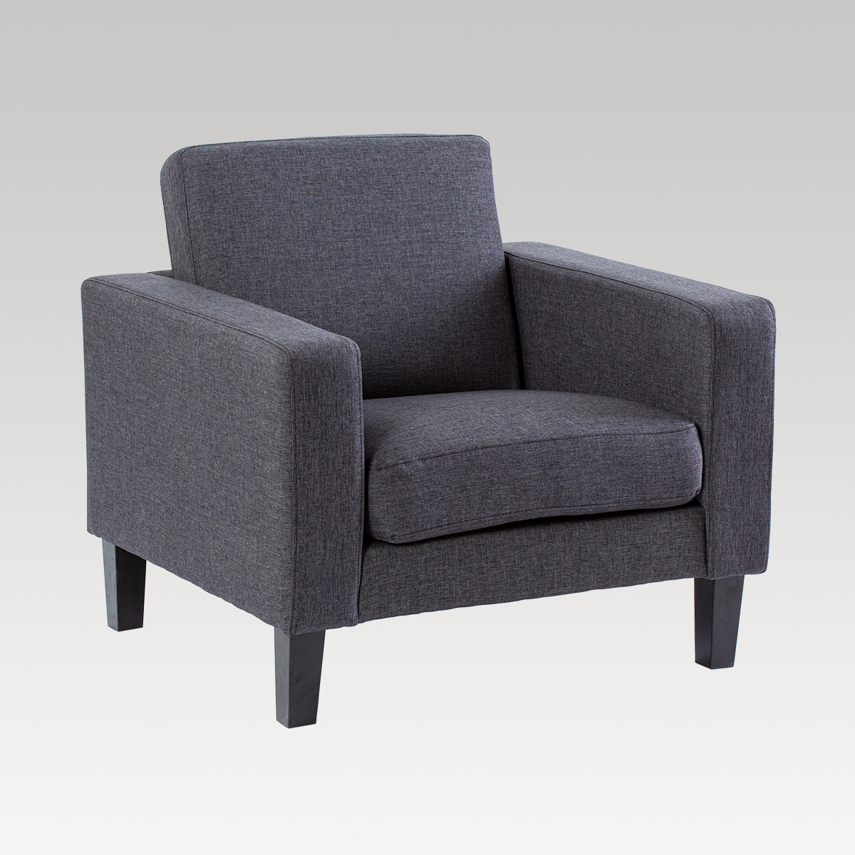 Image of Makers Fenix Fabric Single Seater Chair - Charcoal
