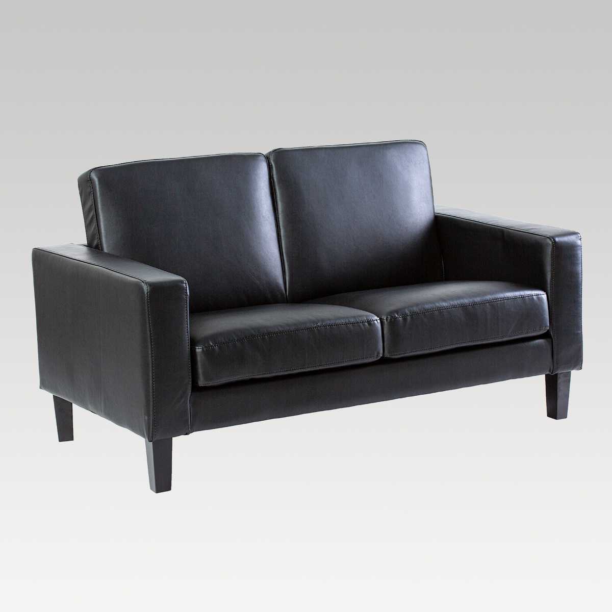 Image of Makers Fenix PU 2 Seater Sofa - Black