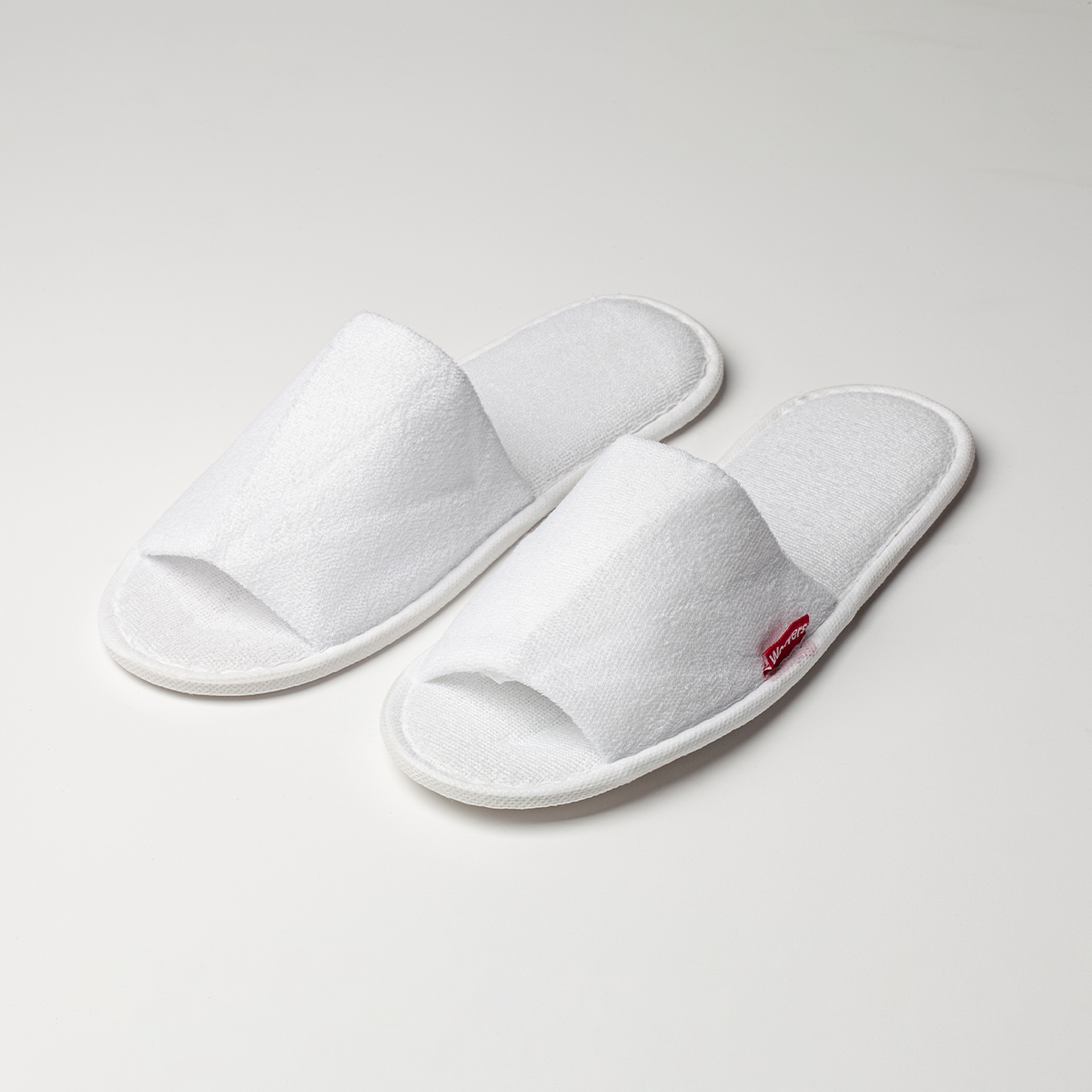 Image of Weavers Cotton Slippers Terry - Open Toe