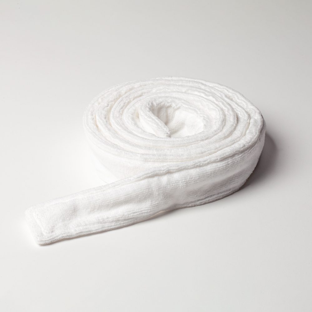 Image of Belt for Weavers Velour Bath Robe - White