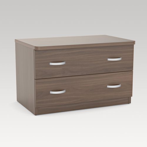 Bristol Luggage Rack with Drawers - Dark Oak