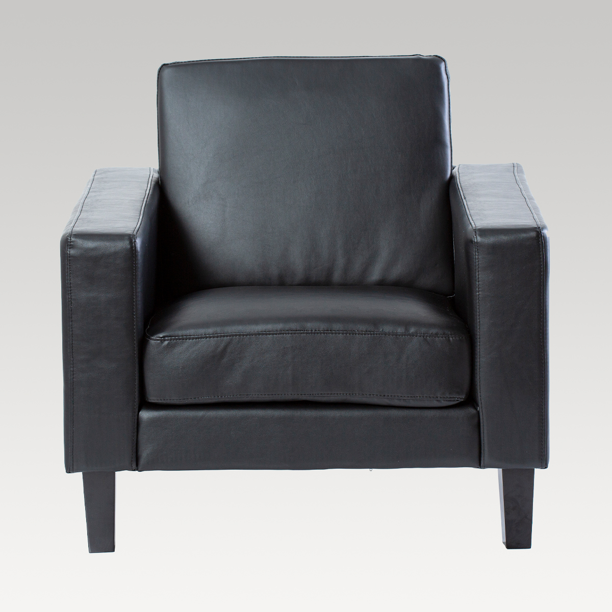 Image of Makers Fenix PU Single Seater Chair - Black