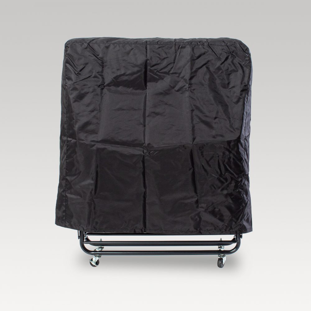 Solo Folding Rollaway Bed Dust Cover Black Single Vendella