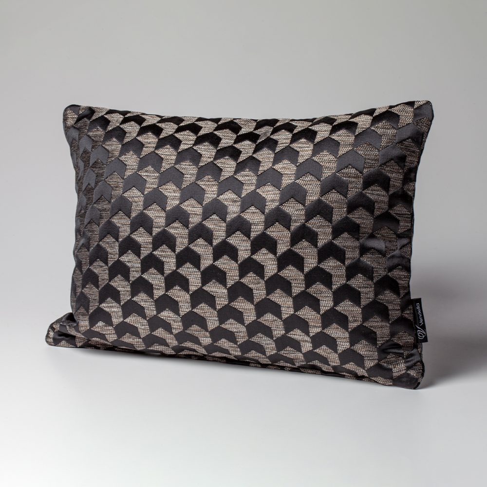 Image of DreamTicket Rutland Oblong Cushion Cover Black Sand - Oblong
