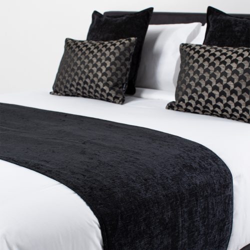 DreamTicket Oxford Bed Runner - Black Sand