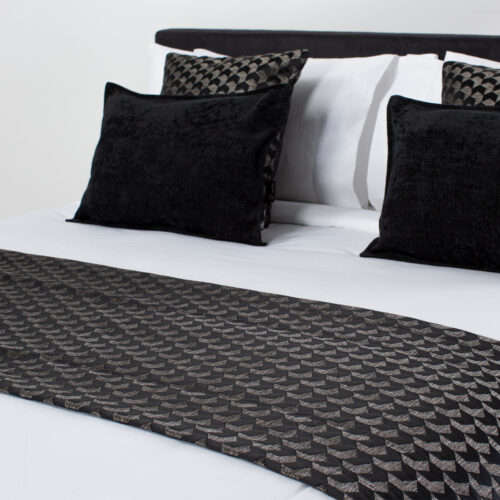 DreamTicket Oxford Oblong Cushion Cover - Black Sand