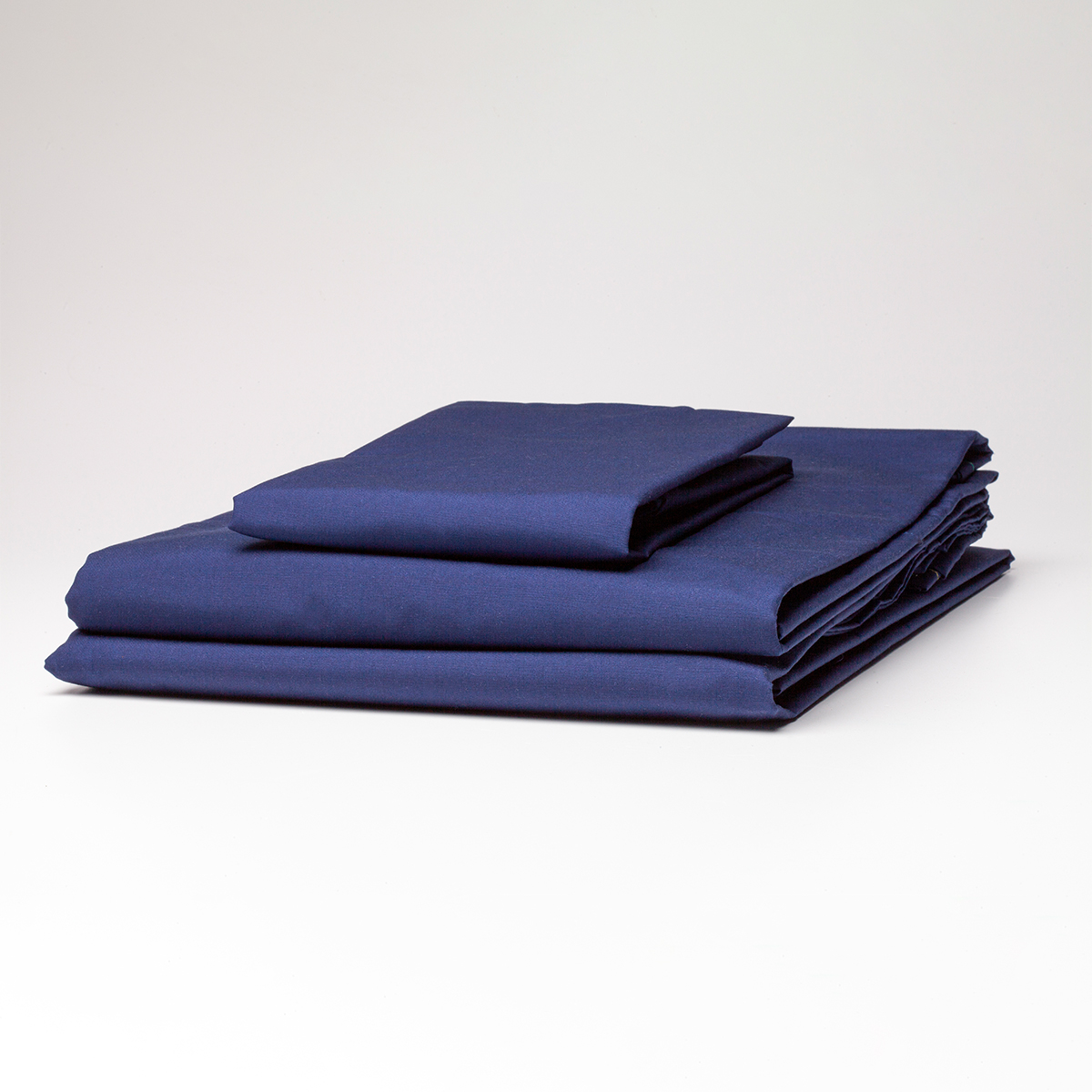 Image of Weavers 220TC Premium Sheeting Fitted Navy