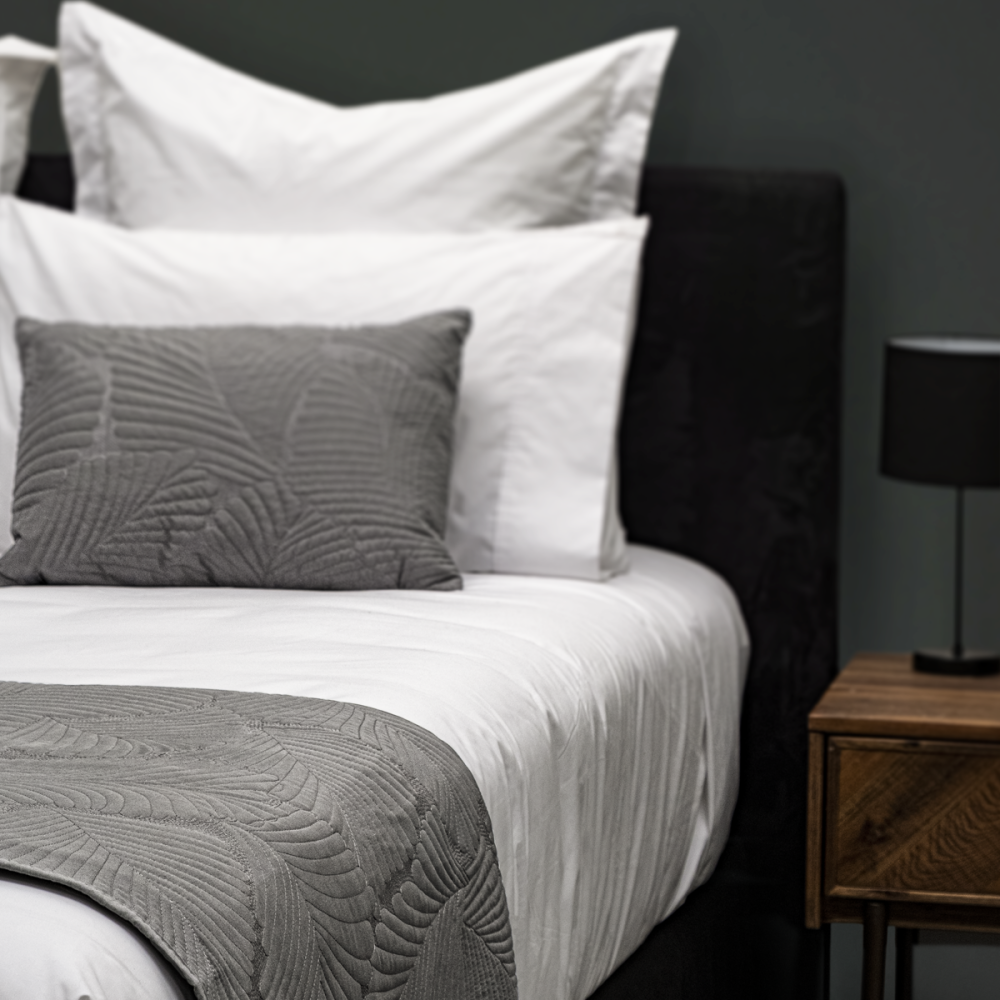 Image of DreamGreen Amora Cushion Cover Charcoal - Oblong