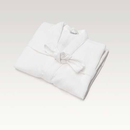 Diamonds Waffle Weave Kimono Bath Robe - 750g