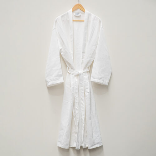 Diamonds Waffle Weave Kimono Bath Robe - 750g