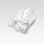 Image of Weavers 1240gram Velour Bath Robe - White