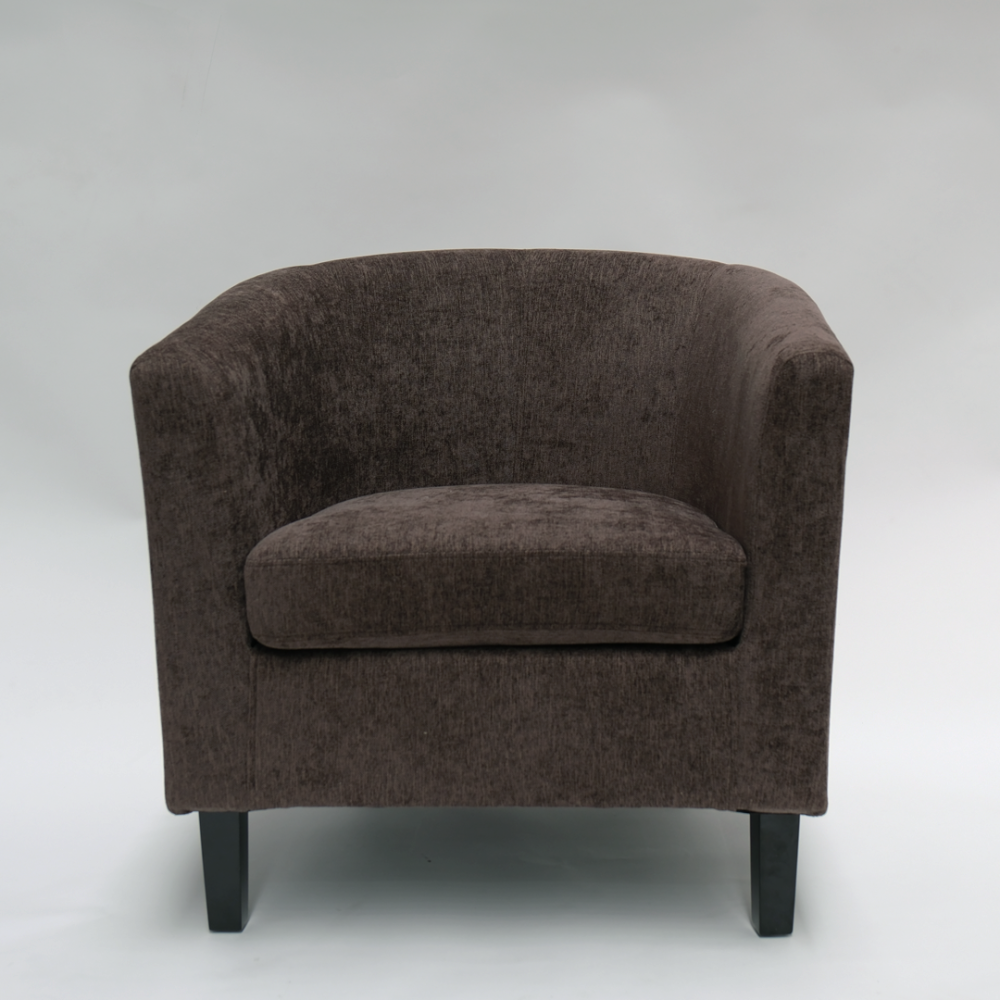 Image of Makers Deluxe Tub Chair Fabric - Chocolate