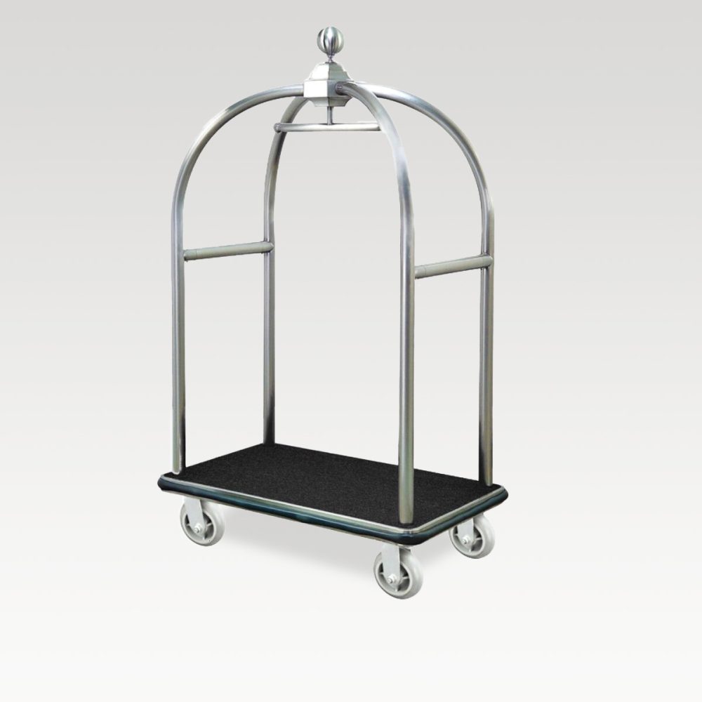 Image of Porters Trolley Bird Cage Type  Chrome