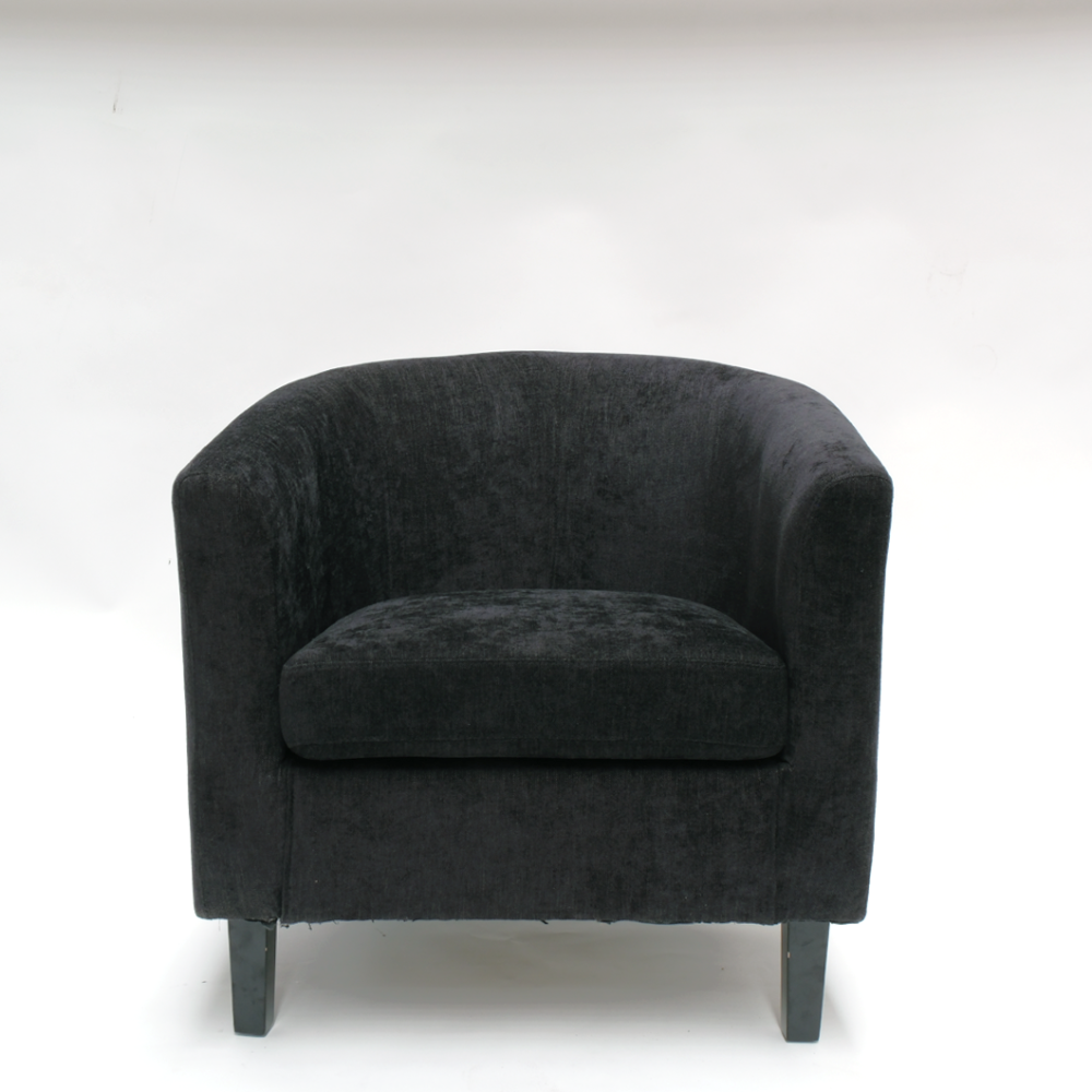 Image of Makers Deluxe Tub Chair Fabric - Black