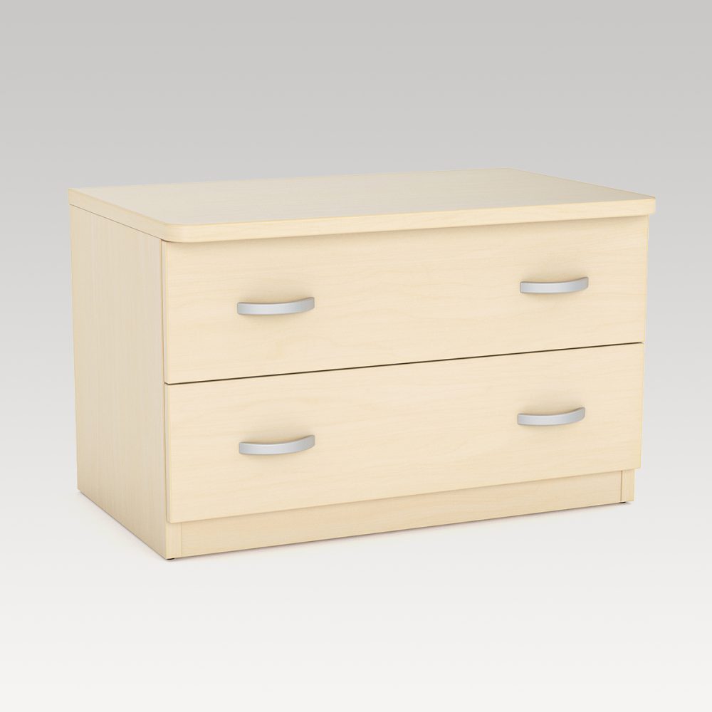 Image of Bristol Luggage Rack with Drawers - Nordic Maple