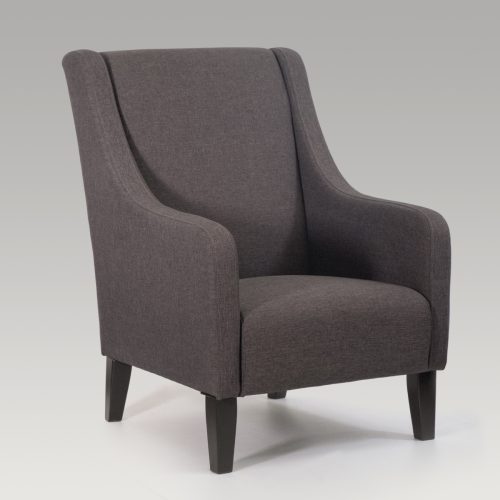Edward High Back Armchair - Charcoal