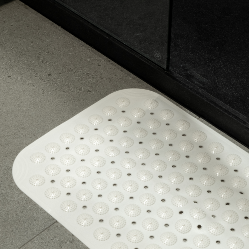 Rubber Bath Mat - White