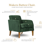 Image of Makers Batten Chair - Green