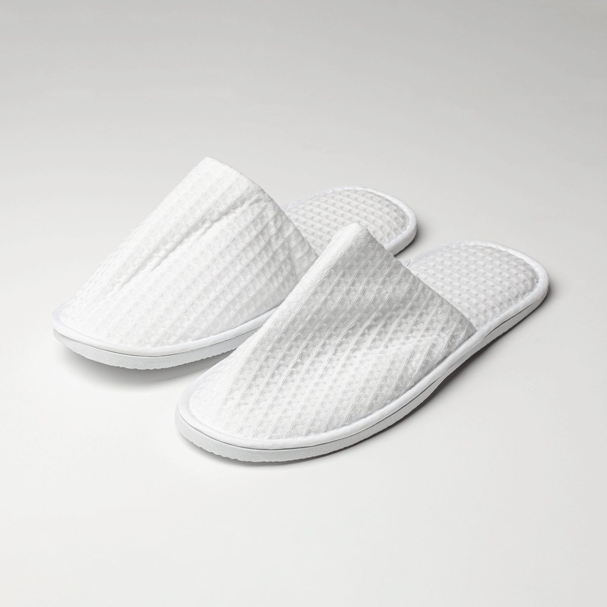 Cotton sales waffle slippers