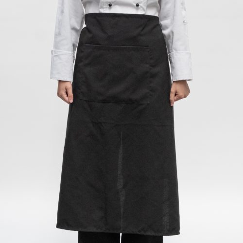 Serve Café Apron With Pocket - Black