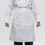 Image of Serve Waist Apron With Pocket - White