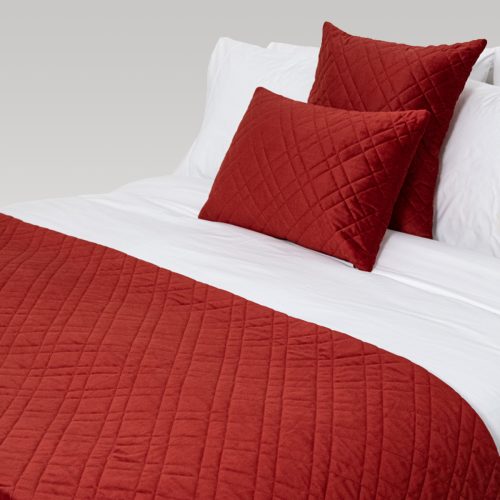 DreamGreen Verve Quilted Coverlet - Russet