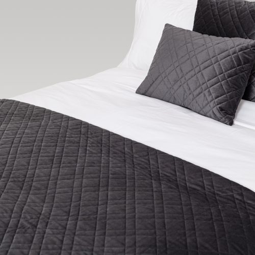DreamGreen Verve Quilted Coverlet - Pewter