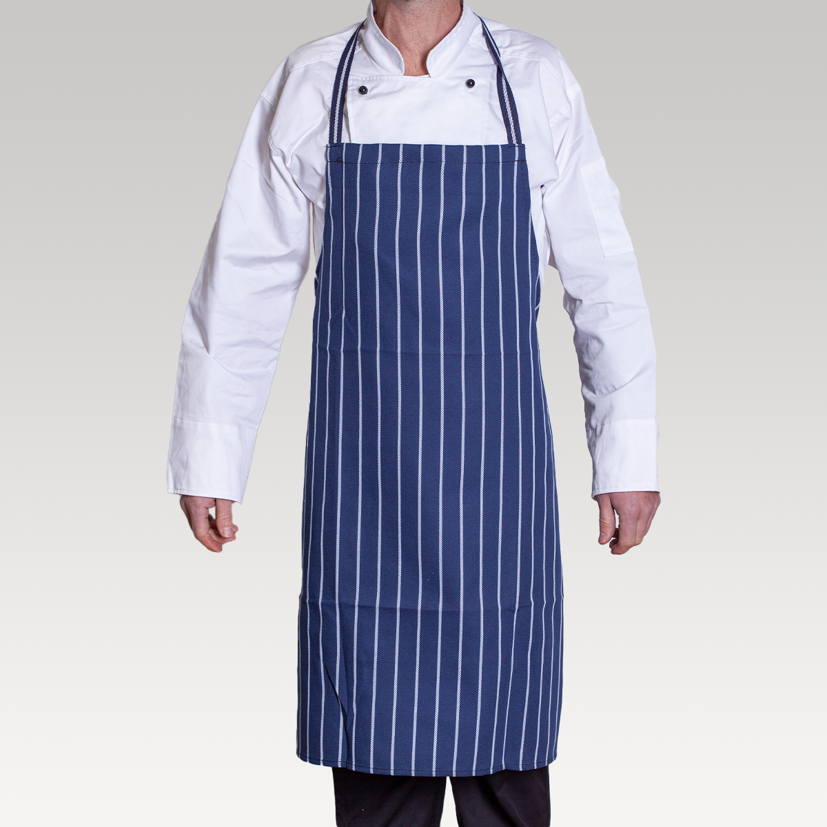 Image of Serve Chef Bib Apron – Navy/White