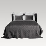 Image of DreamGreen Verve Quilted Coverlet - Pewter