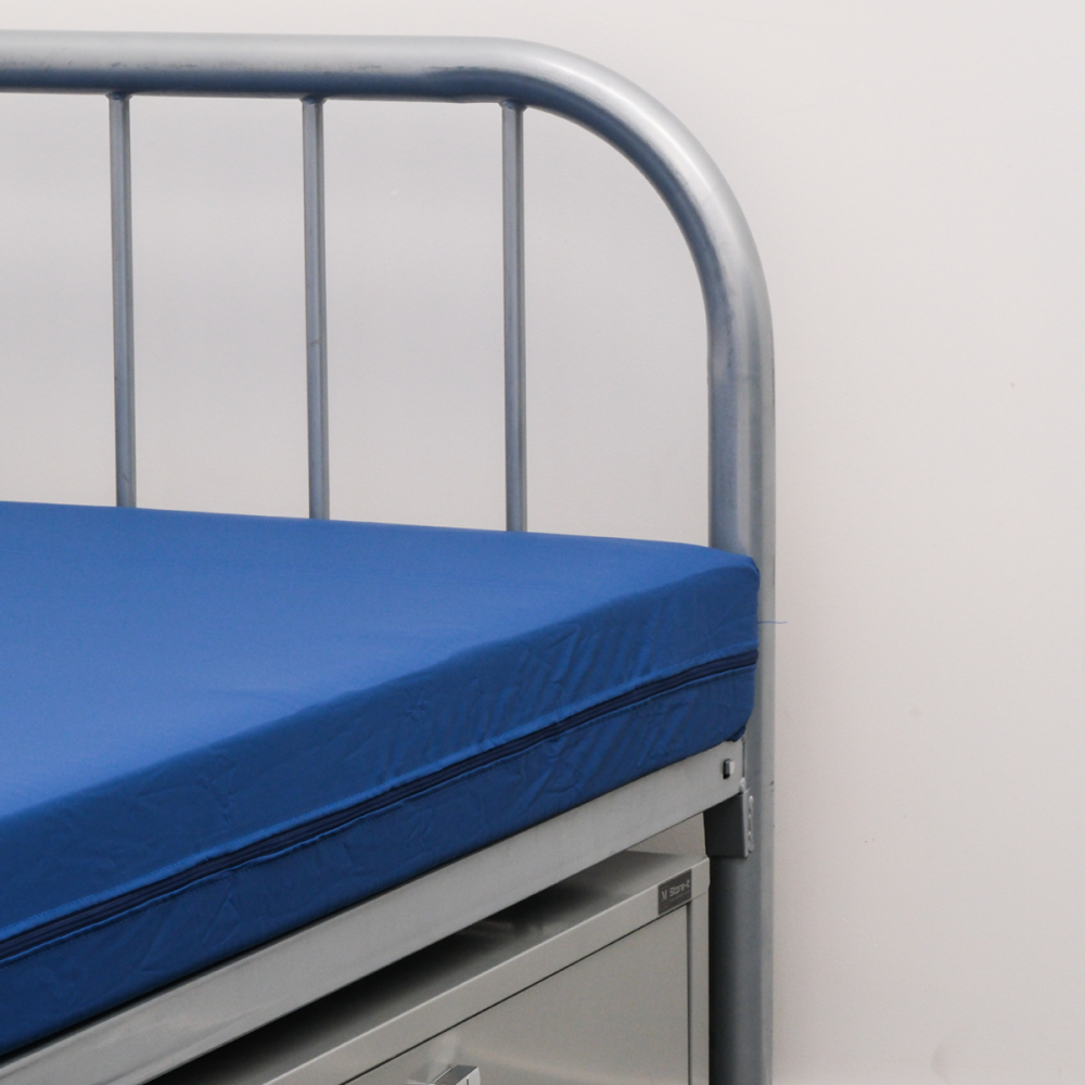 Image of Makers Foam Mattress with Waterproof & Fire Retardant Cover - Blue