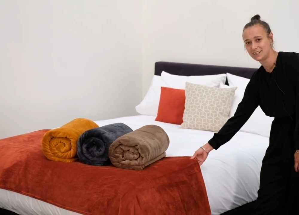 Image of Dreamticket Coral Fleece Blanket - Garnet