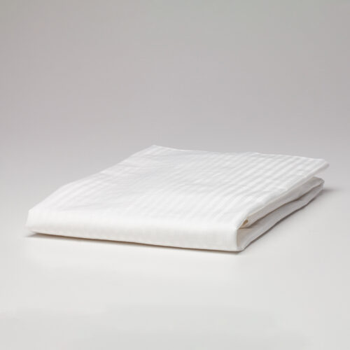 Diamonds 4mm Sateen Stripe Pillow Slip - White