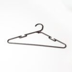Image of Plastic Coat Hanger Black - 12 Pack