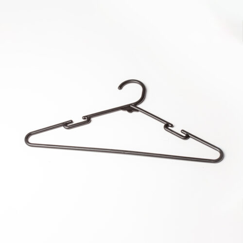 Plastic Coat Hanger Black - 12 Pack